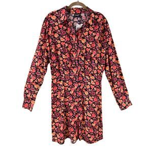 Desigual Yesh Floral Long Sleeve Mini Dress New With Tags Size Medium